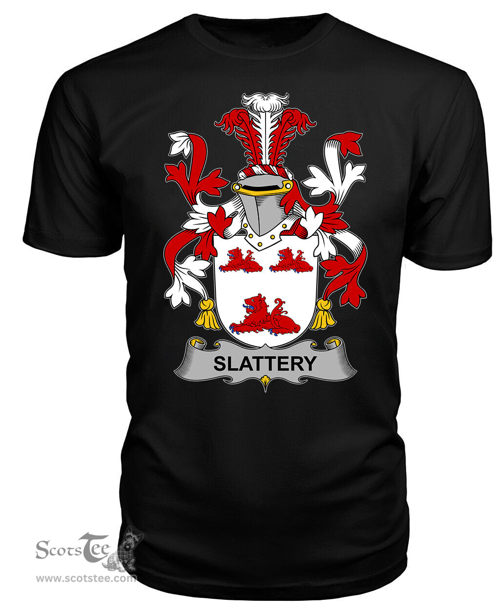 ScotsTee Slattery or O'Slattery Coat Of Arms Family Crest Fighting Irish III T Shirt