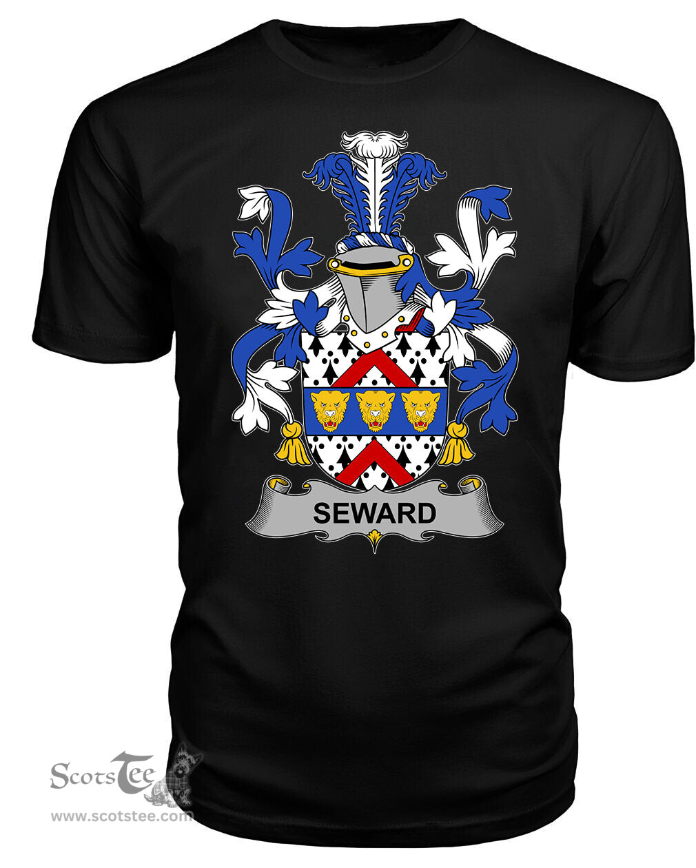 ScotsTee Seward Coat Of Arms Family Crest Fighting Irish III T Shirt
