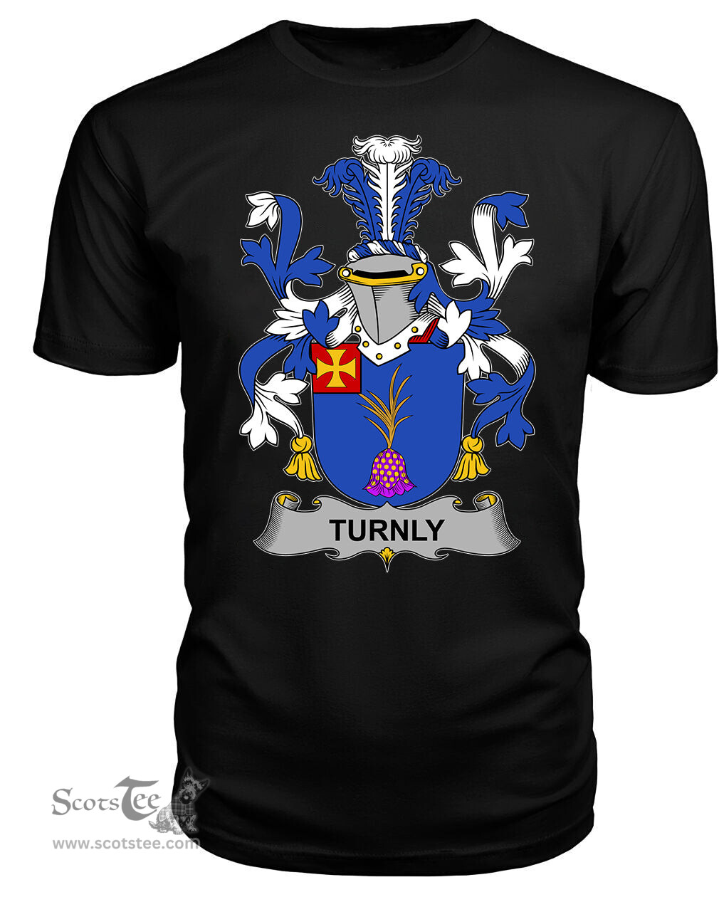 ScotsTee Turnly or Turnley Coat Of Arms Family Crest Fighting Irish III T Shirt