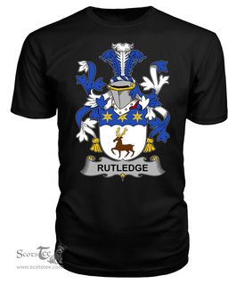 ScotsTee Rutledge Coat Of Arms Family Crest Fighting Irish III T Shirt