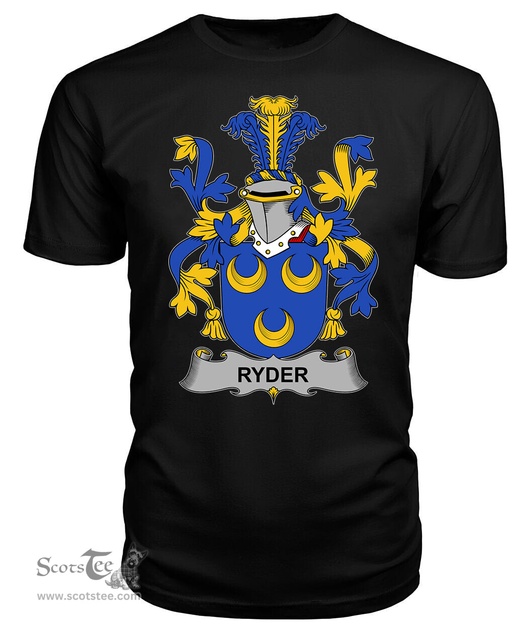 ScotsTee Ryder Coat Of Arms Family Crest Fighting Irish III T Shirt