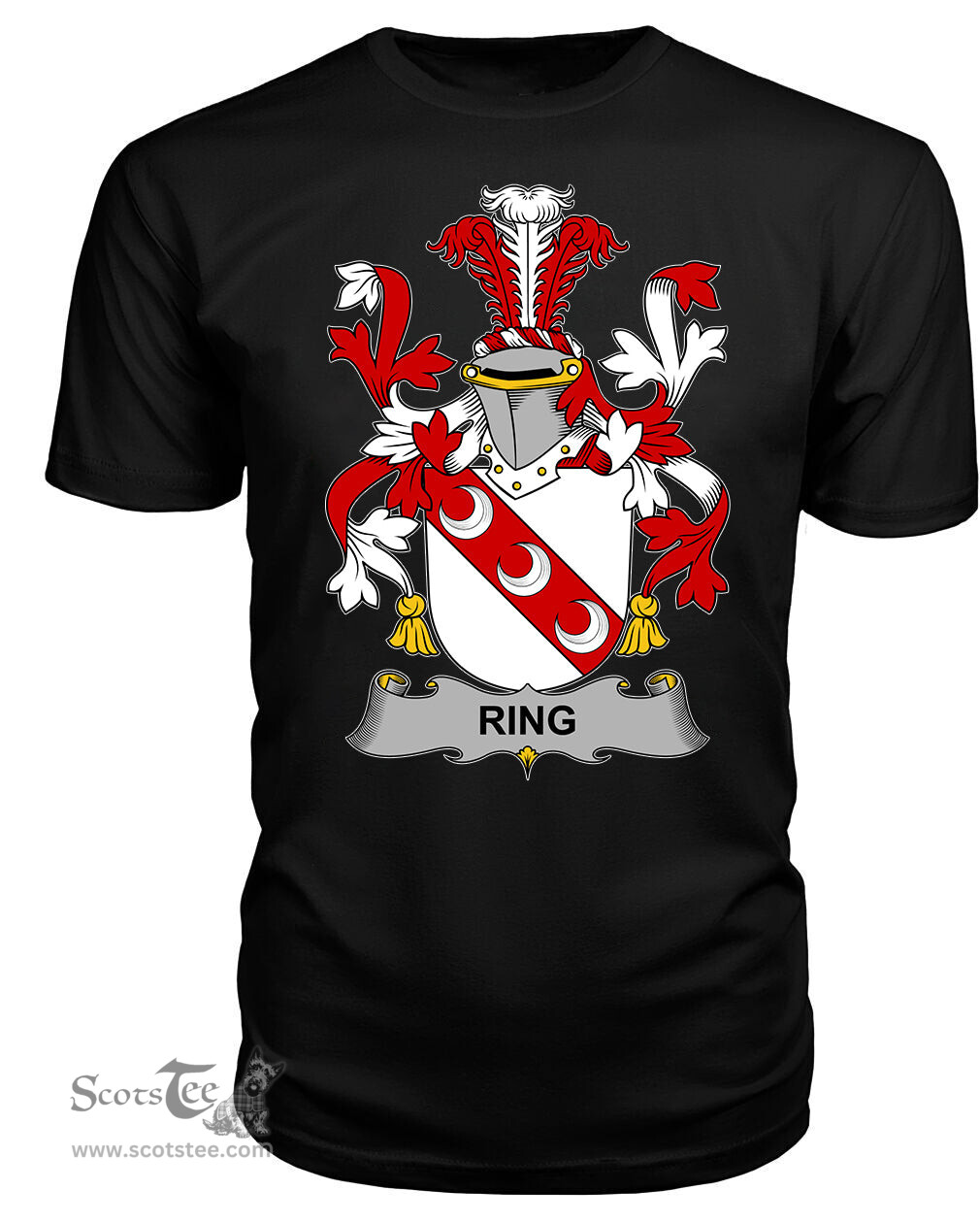 ScotsTee Ring or O'Ring Coat Of Arms Family Crest Fighting Irish III T Shirt