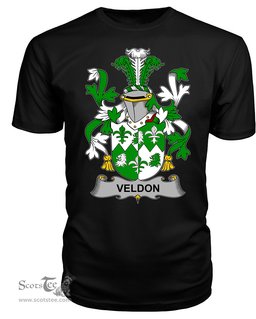 ScotsTee Veldon Coat Of Arms Family Crest Fighting Irish III T Shirt