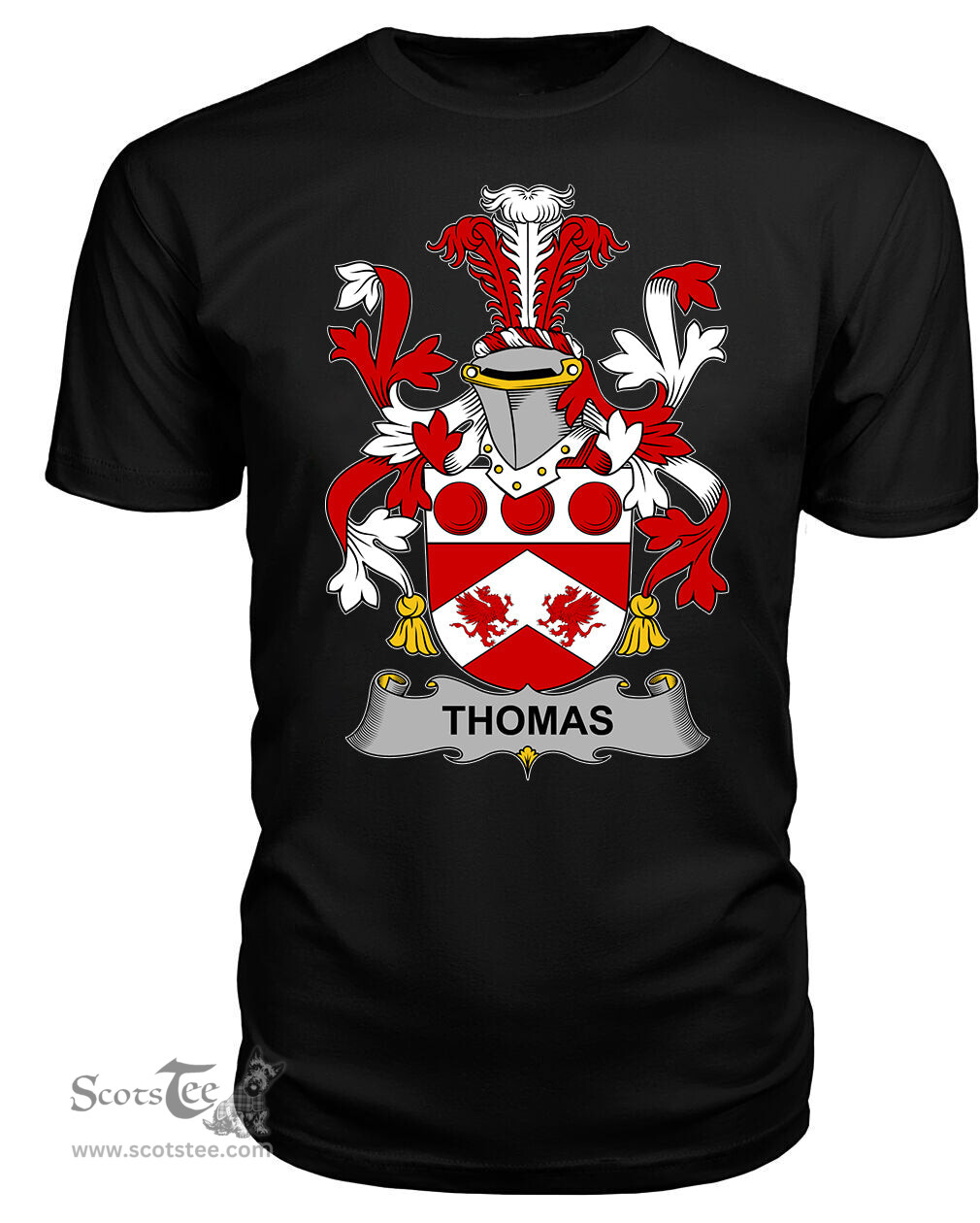 ScotsTee Thomas Coat Of Arms Family Crest Fighting Irish III T Shirt