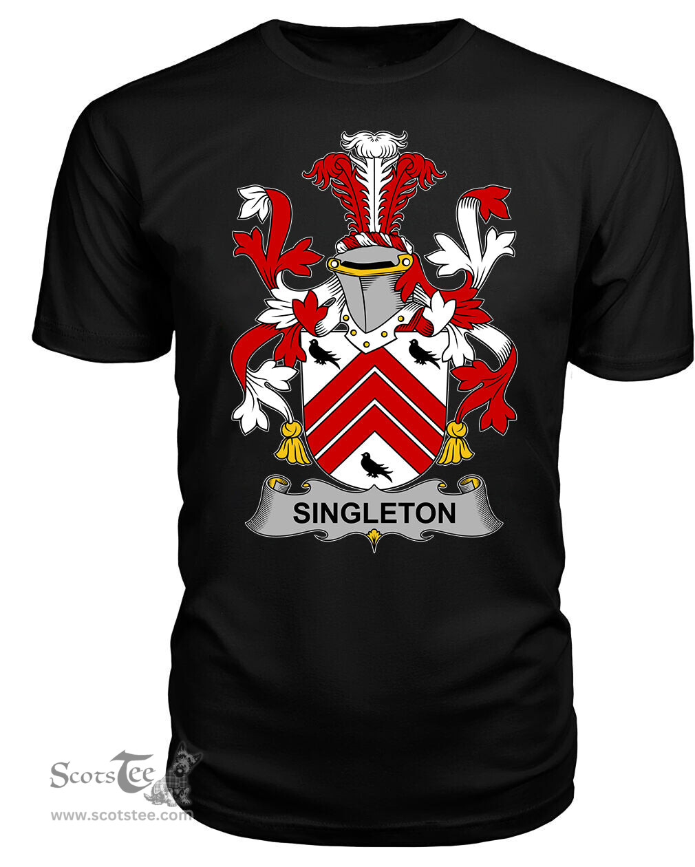 ScotsTee Singleton Coat Of Arms Family Crest Fighting Irish III T Shirt