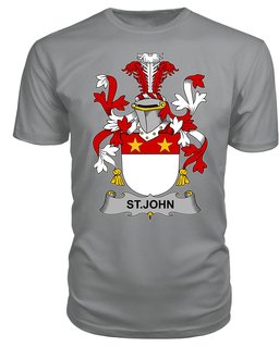 ScotsTee St. John Coat Of Arms Family Crest Fighting Irish III T Shirt
