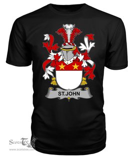 ScotsTee St. John Coat Of Arms Family Crest Fighting Irish III T Shirt
