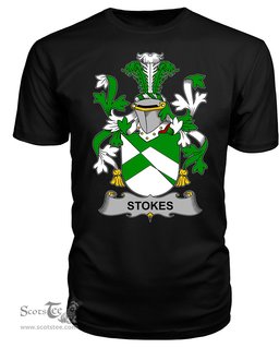 ScotsTee Stokes Coat Of Arms Family Crest Fighting Irish III T Shirt