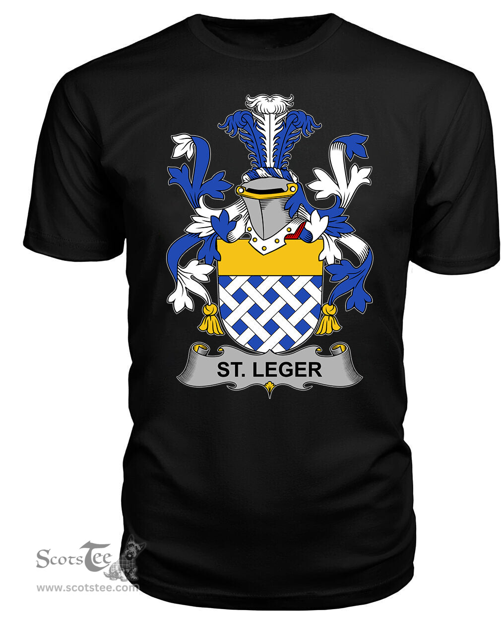 ScotsTee St. Leger Coat Of Arms Family Crest Fighting Irish III T Shirt