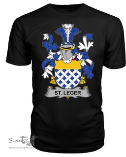 ScotsTee St. Leger Coat Of Arms Family Crest Fighting Irish III T Shirt