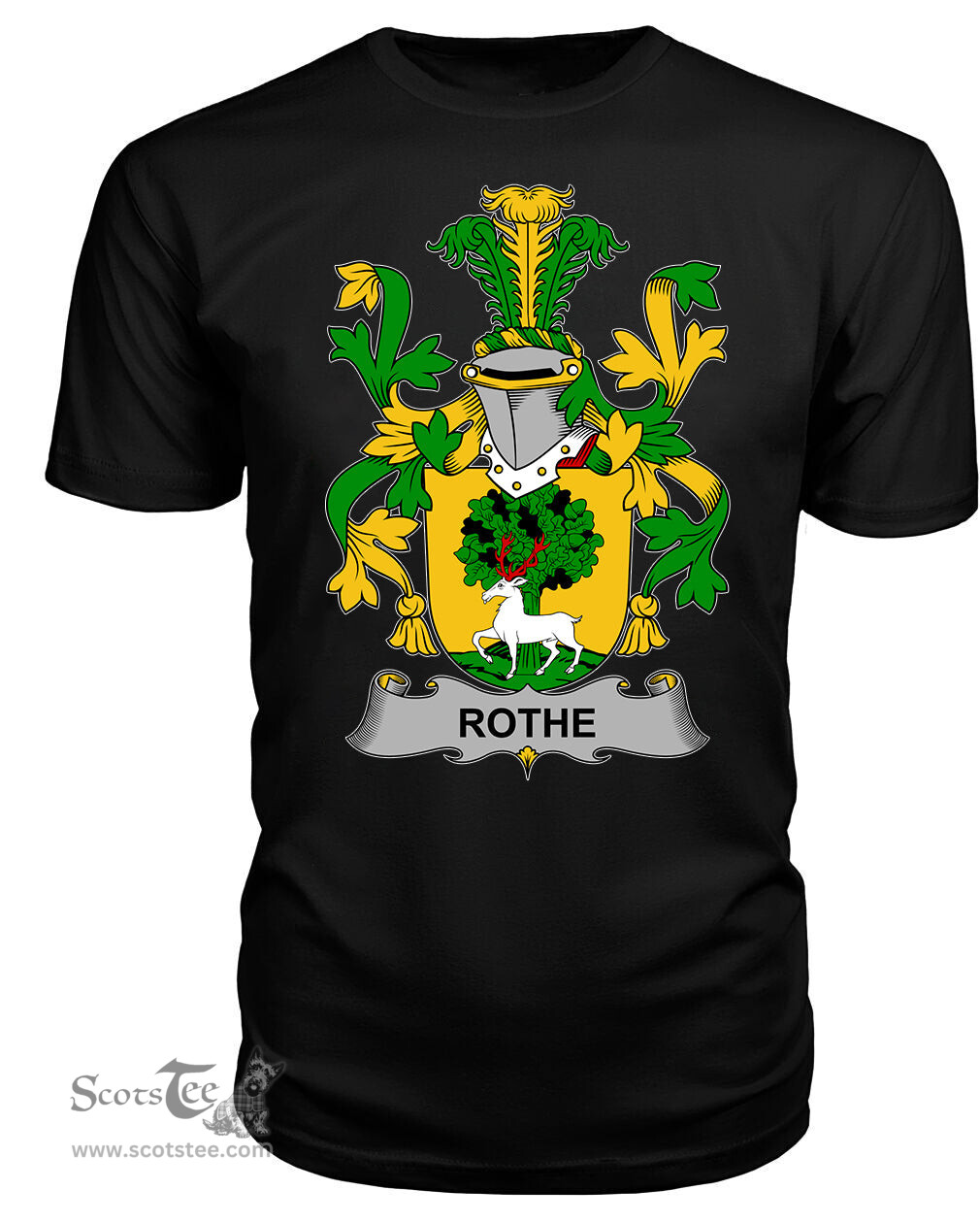ScotsTee Rothe Coat Of Arms Family Crest Fighting Irish III T Shirt
