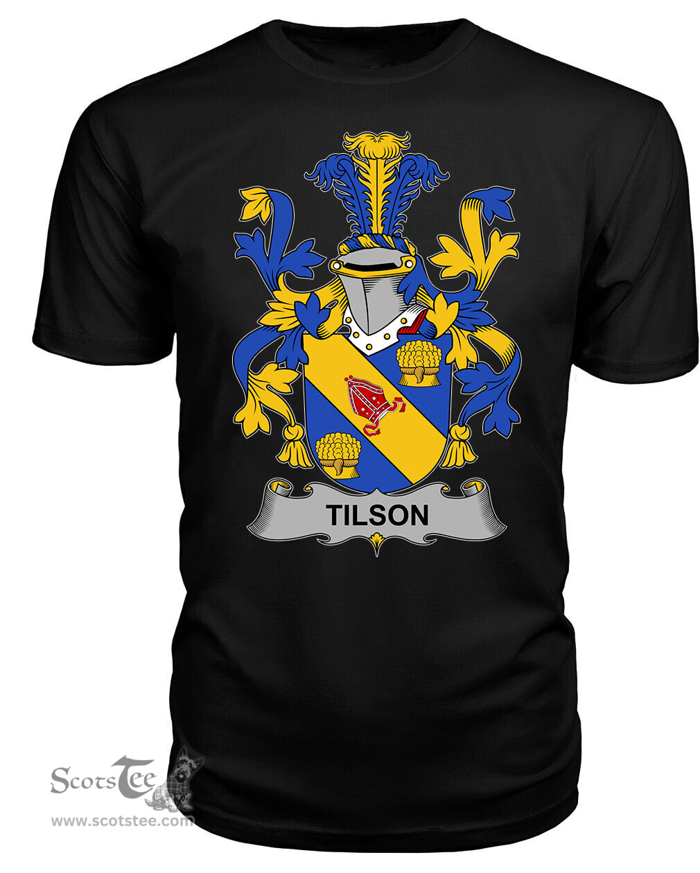 ScotsTee Tilson Coat Of Arms Family Crest Fighting Irish III T Shirt