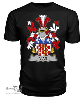 ScotsTee Vian Coat Of Arms Family Crest Fighting Irish III T Shirt