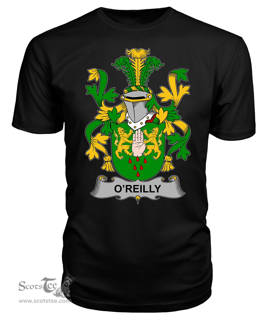 ScotsTee Reilly or O'Reilly Coat Of Arms Family Crest Fighting Irish III T Shirt