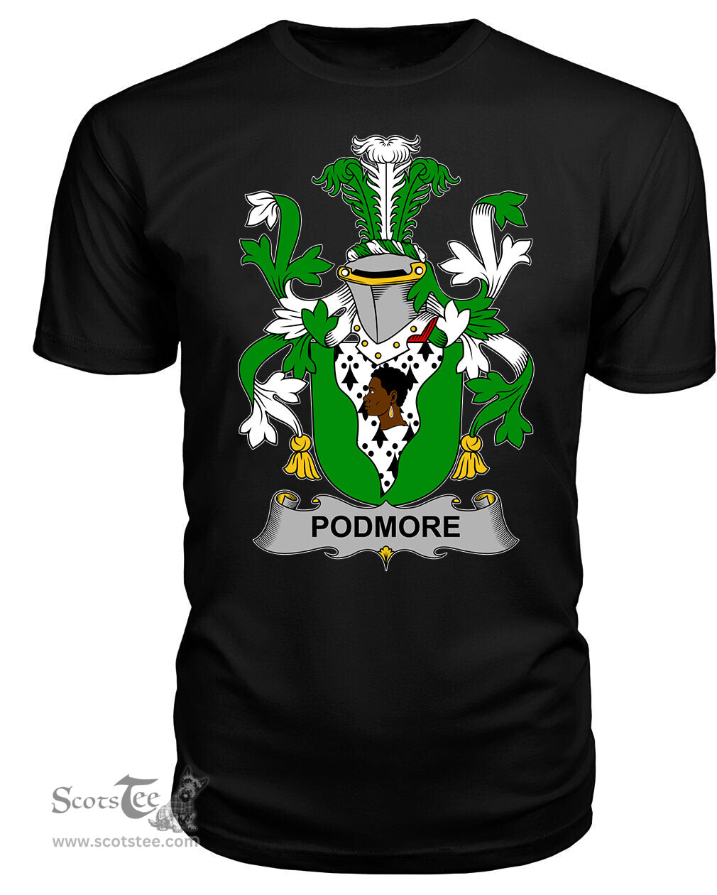 ScotsTee Podmore Coat Of Arms Family Crest Fighting Irish III T Shirt
