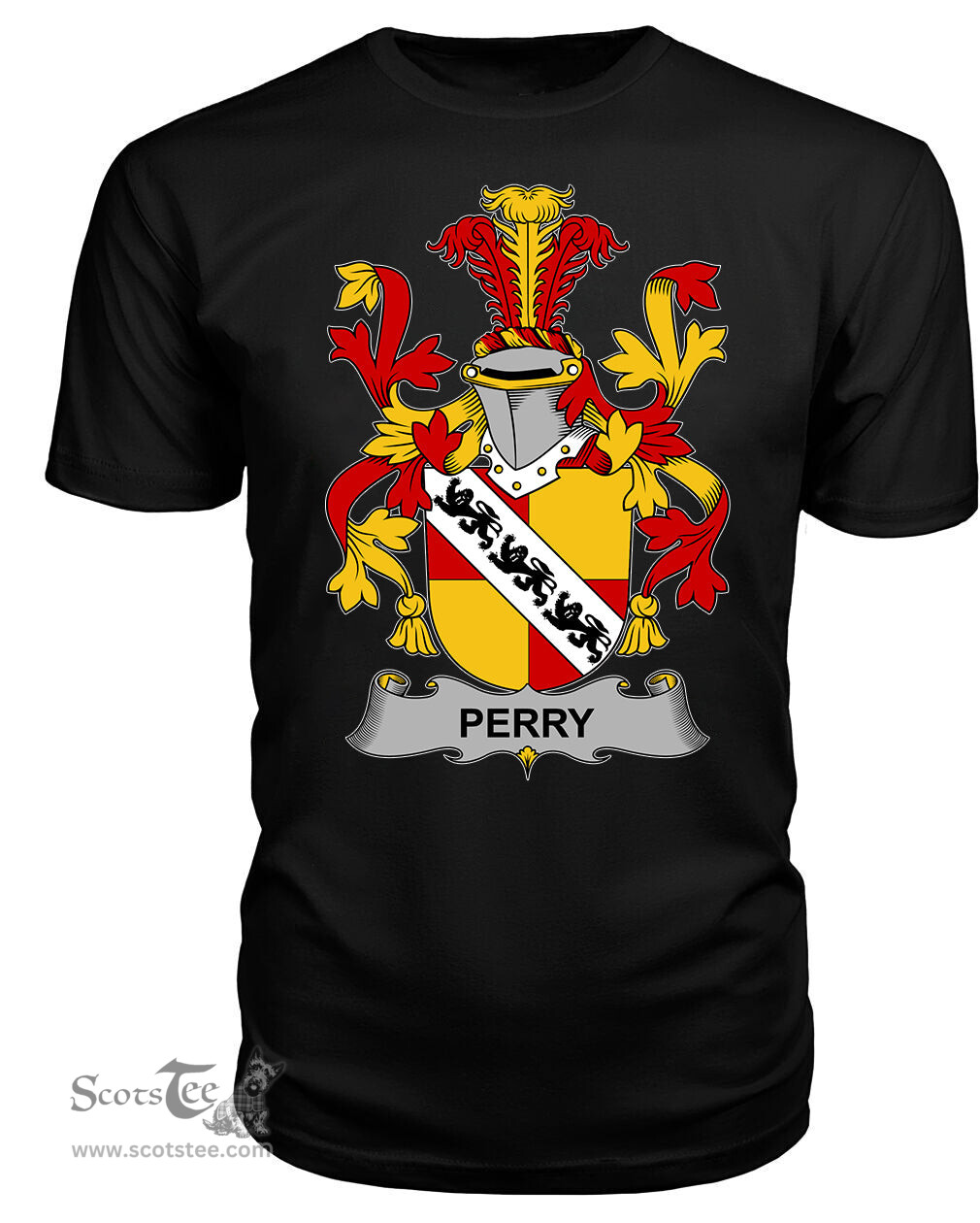 ScotsTee Perry Coat Of Arms Family Crest Fighting Irish III T Shirt