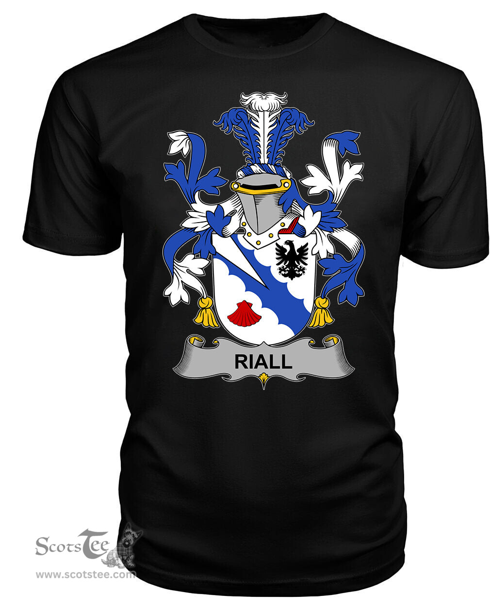 ScotsTee Riall or Ryle Coat Of Arms Family Crest Fighting Irish III T Shirt