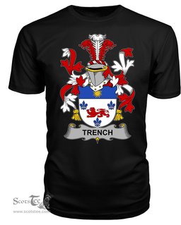 ScotsTee Trench Coat Of Arms Family Crest Fighting Irish III T Shirt