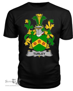 ScotsTee Turkey or MacCurley Coat Of Arms Family Crest Fighting Irish III T Shirt