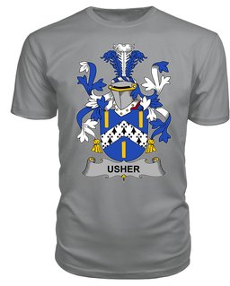 ScotsTee Usher Coat Of Arms Family Crest Fighting Irish III T Shirt
