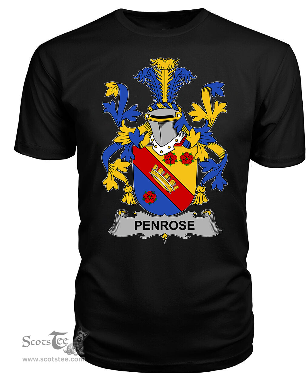 ScotsTee Penrose Coat Of Arms Family Crest Fighting Irish III T Shirt