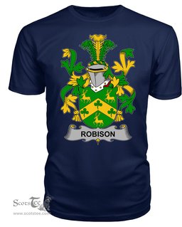 ScotsTee Robison or Robinson Coat Of Arms Family Crest Fighting Irish III T Shirt