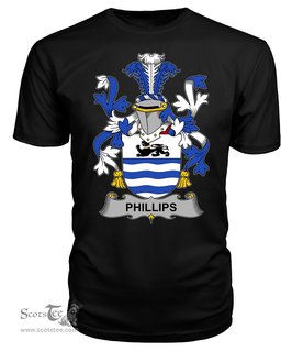 ScotsTee Phillips Coat Of Arms Family Crest Fighting Irish III T Shirt