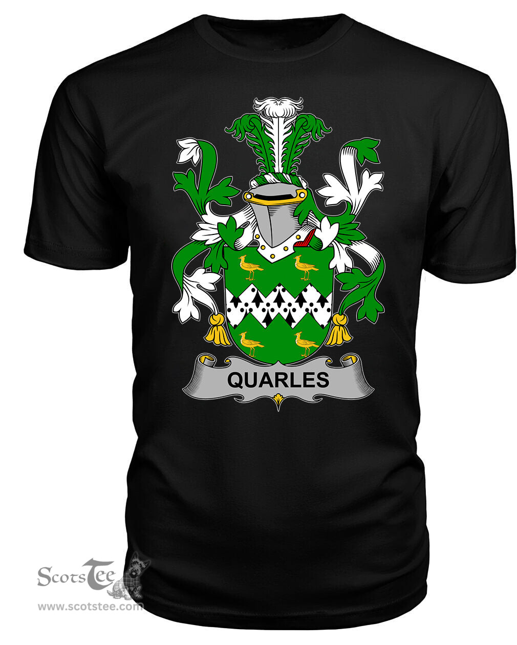 ScotsTee Quarles Coat Of Arms Family Crest Fighting Irish III T Shirt