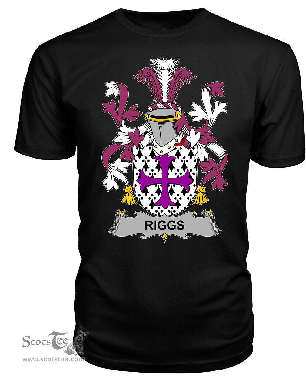 ScotsTee Riggs Coat Of Arms Family Crest Fighting Irish III T Shirt