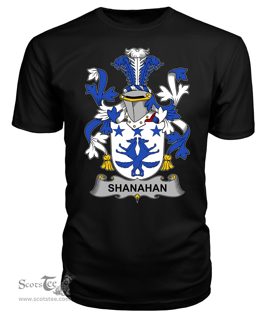 ScotsTee Shanahan or O'Shanahan Coat Of Arms Family Crest Fighting Irish III T Shirt