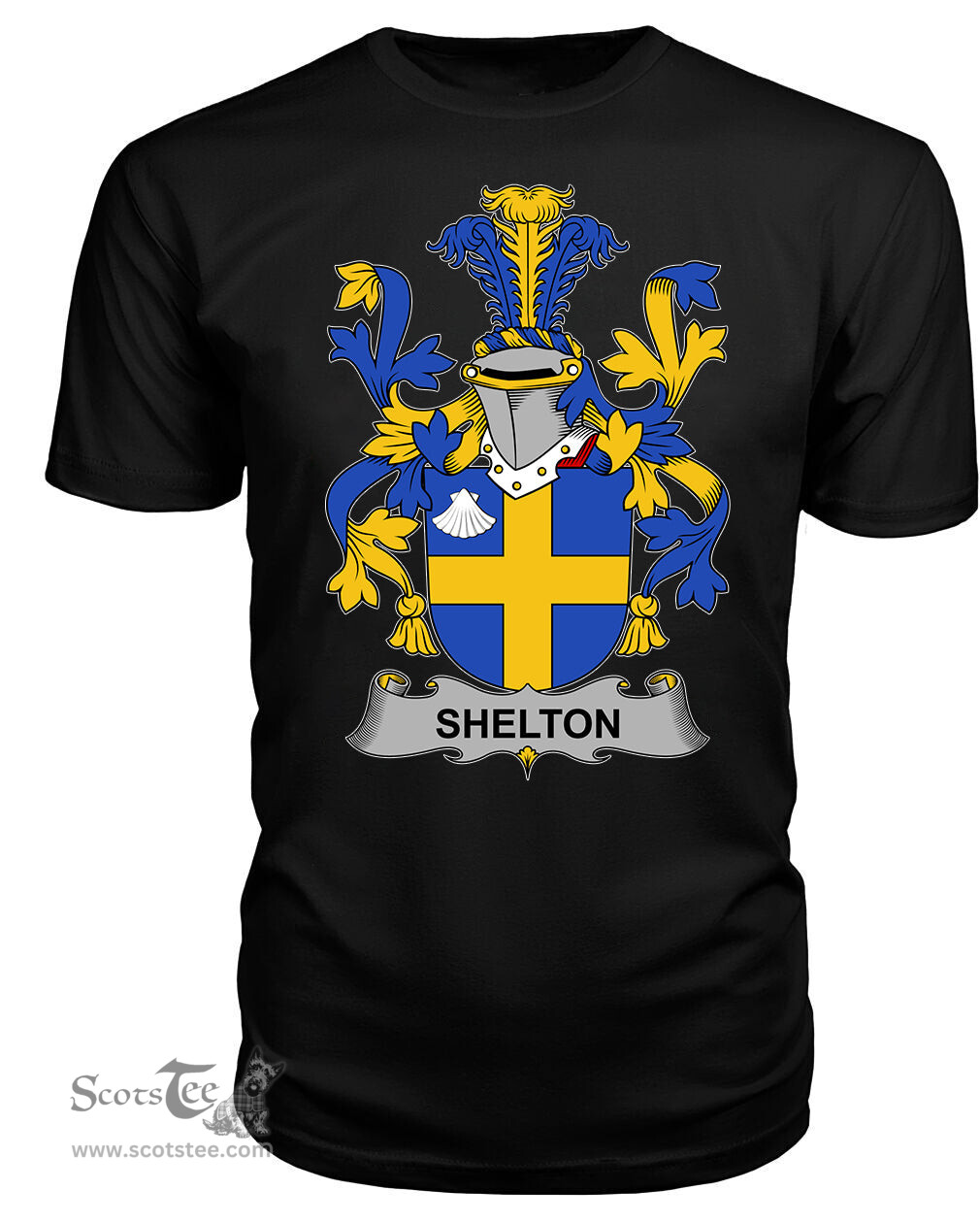ScotsTee Shelton Coat Of Arms Family Crest Fighting Irish III T Shirt
