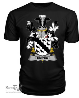 ScotsTee Tempest Coat Of Arms Family Crest Fighting Irish III T Shirt