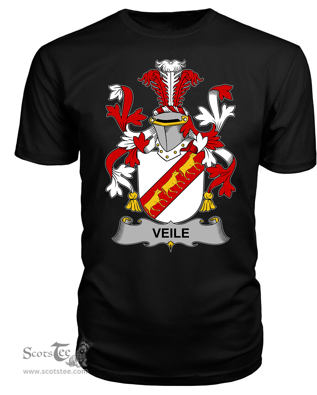 ScotsTee Veile or Veale Coat Of Arms Family Crest Fighting Irish III T Shirt