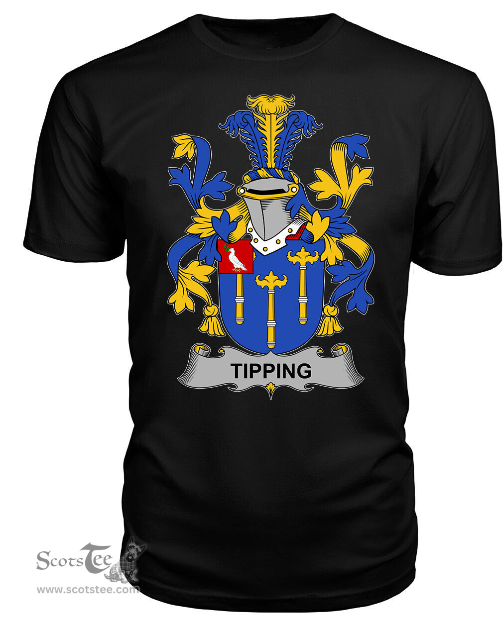 ScotsTee Tipping Coat Of Arms Family Crest Fighting Irish III T Shirt