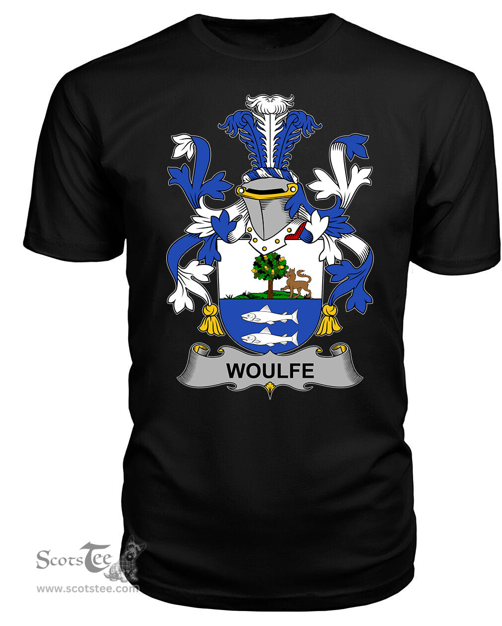 ScotsTee Woulfe Coat Of Arms Family Crest Fighting Irish III T Shirt