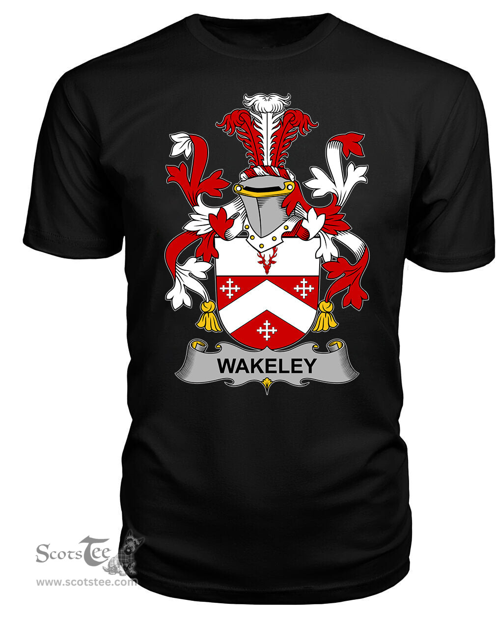 ScotsTee Wakeley Coat Of Arms Family Crest Fighting Irish III T Shirt