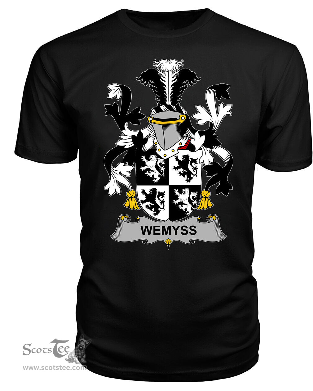 ScotsTee Wemyss Coat Of Arms Family Crest Fighting Irish III T Shirt