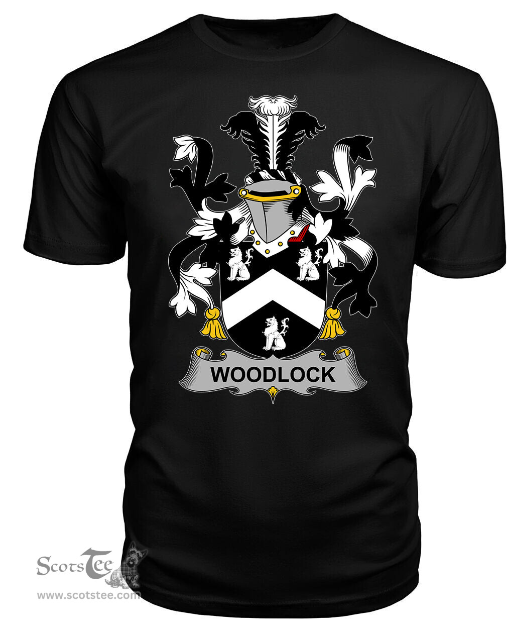 ScotsTee Woodlock Coat Of Arms Family Crest Fighting Irish III T Shirt