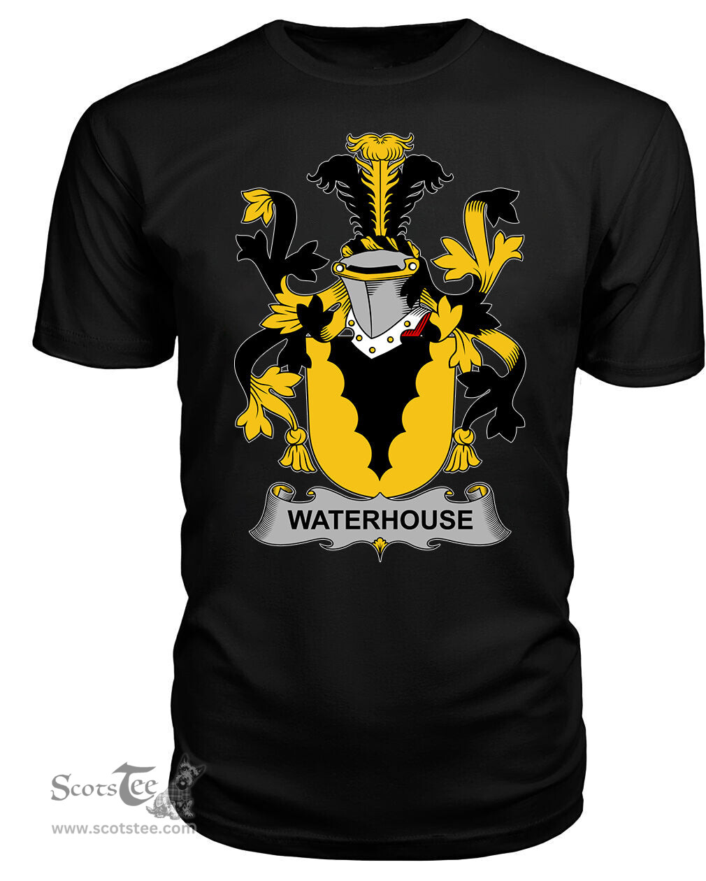 ScotsTee Waterhouse Coat Of Arms Family Crest Fighting Irish III T Shirt