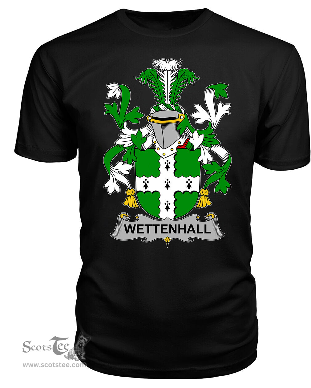 ScotsTee Wettenhall Coat Of Arms Family Crest Fighting Irish III T Shirt