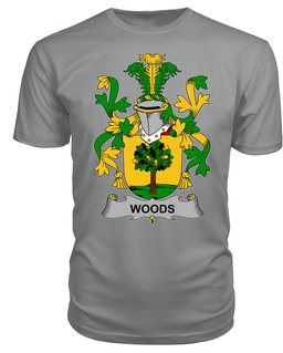 ScotsTee Woods Coat Of Arms Family Crest Fighting Irish III T Shirt