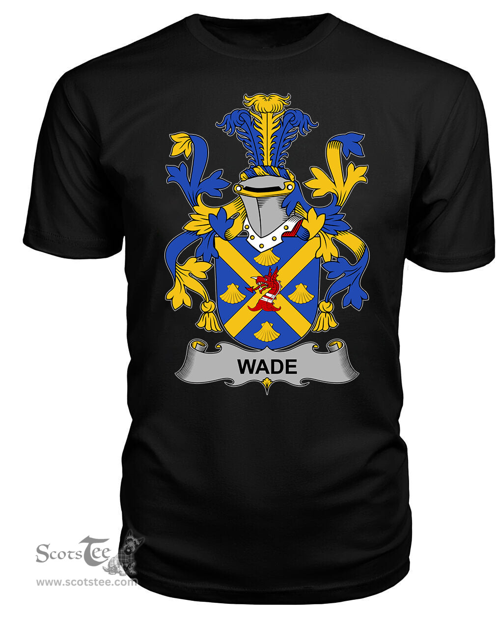 ScotsTee Wade Coat Of Arms Family Crest Fighting Irish III T Shirt