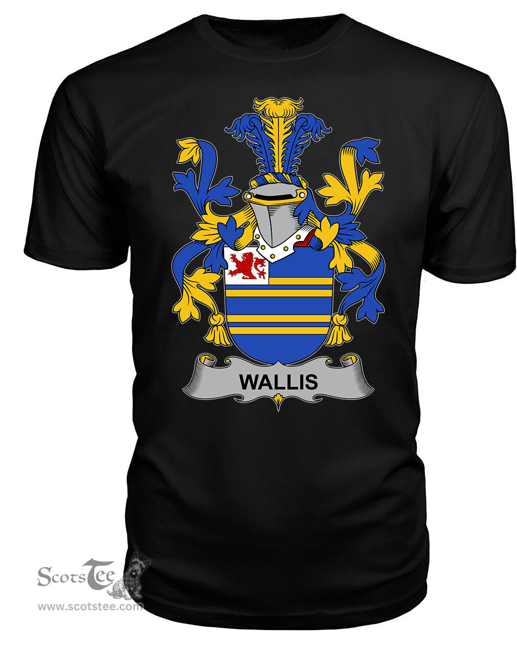 ScotsTee Wallis Coat Of Arms Family Crest Fighting Irish III T Shirt