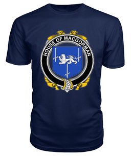 ScotsTee MACGORMAN Coat Of Arms Family Crest House Of Ireland T Shirt