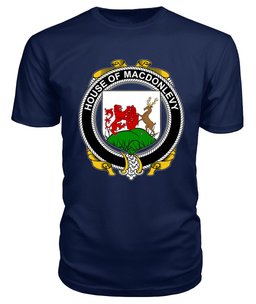 ScotsTee MACDONLEVY Coat Of Arms Family Crest House Of Ireland T Shirt