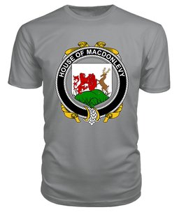 ScotsTee MACDONLEVY Coat Of Arms Family Crest House Of Ireland T Shirt