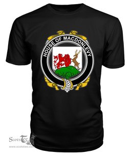 ScotsTee MACDONLEVY Coat Of Arms Family Crest House Of Ireland T Shirt