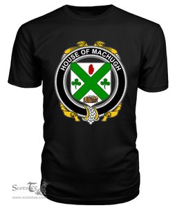 ScotsTee MACHUGH Coat Of Arms Family Crest House Of Ireland T Shirt