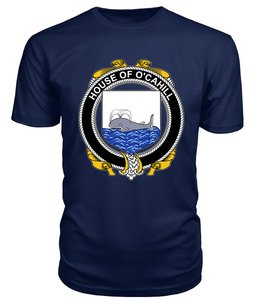 ScotsTee O'CAHILL Coat Of Arms Family Crest House Of Ireland T Shirt