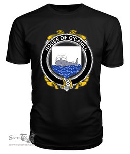 ScotsTee O'CAHILL Coat Of Arms Family Crest House Of Ireland T Shirt